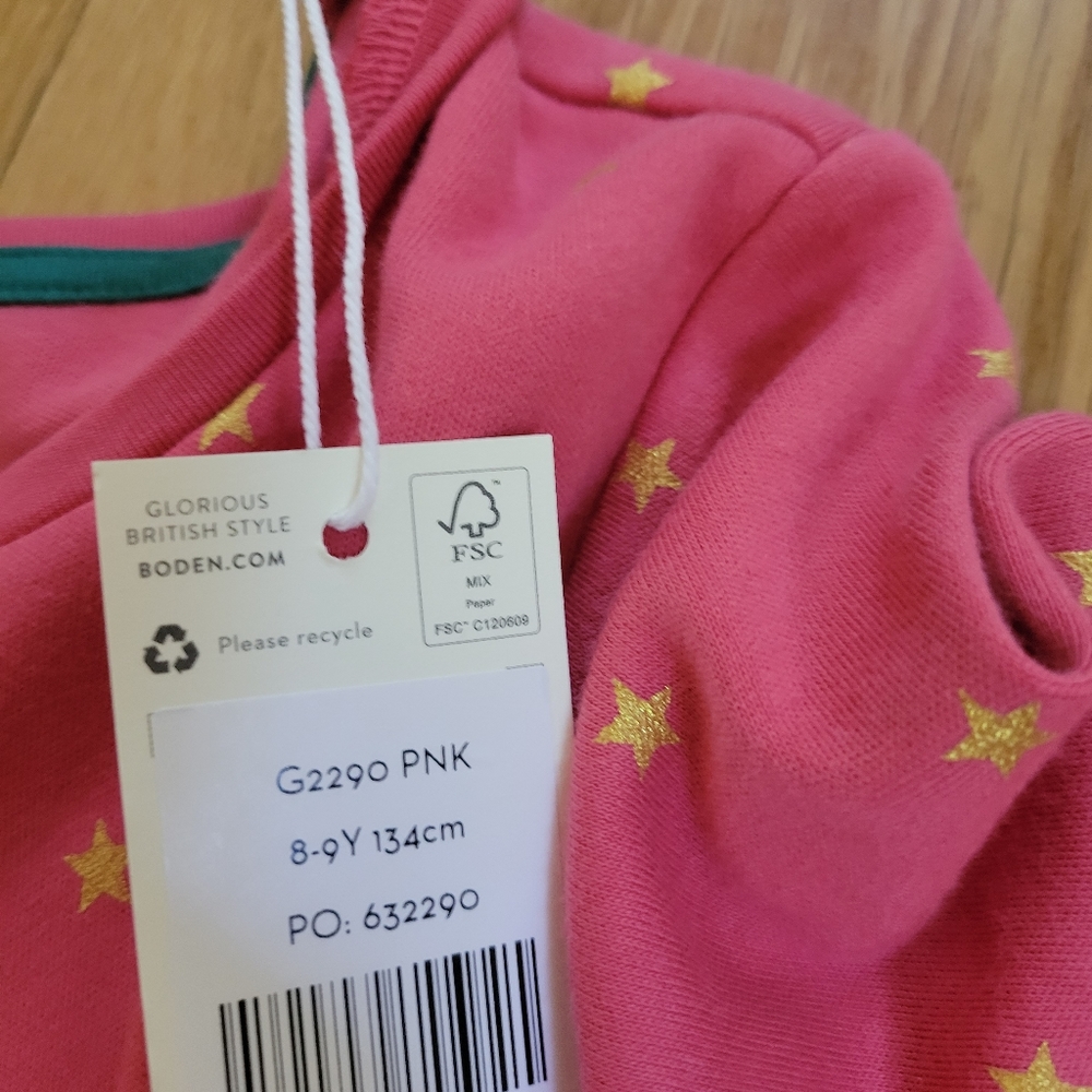 Mini boden foil star twirls dress nwt sz 8/9 - Picture 4 of 5